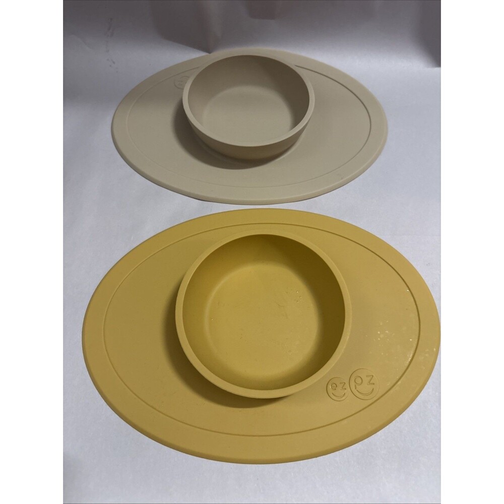 Two The Tiny Bowl  100% Silicone Suction Bowl Cup EZ PZ EZPZ - Picture 2 of 4